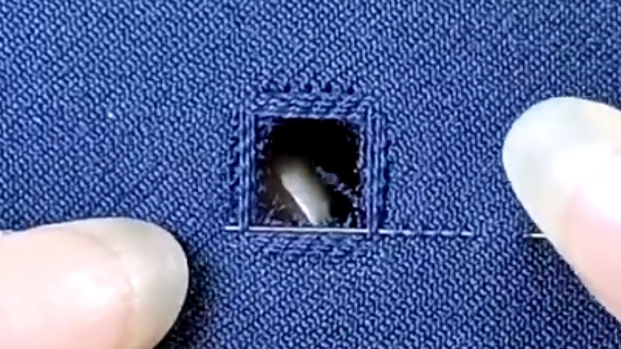 How to patch a hole in your pants - Andrea's Notebook