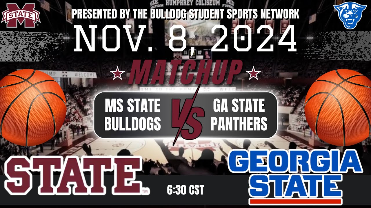 Mississippi State vs Georgia State Basketball Broadcast - YouTube