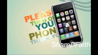 Church Videos - Silence Your Phone Church Motion Graphic | Sharefaith.com