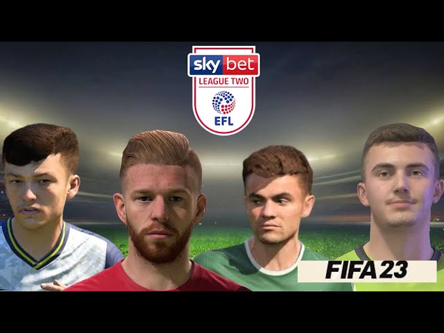 Fifa 22 : Jogadores da #FootballLeagueOne , a 3º divisão inglesa com FACE  REAL para Modo Carreira ! 