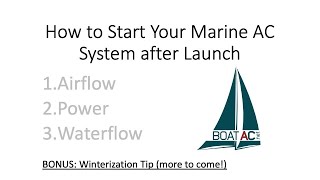 De-Winterizing Your Boat Ac System