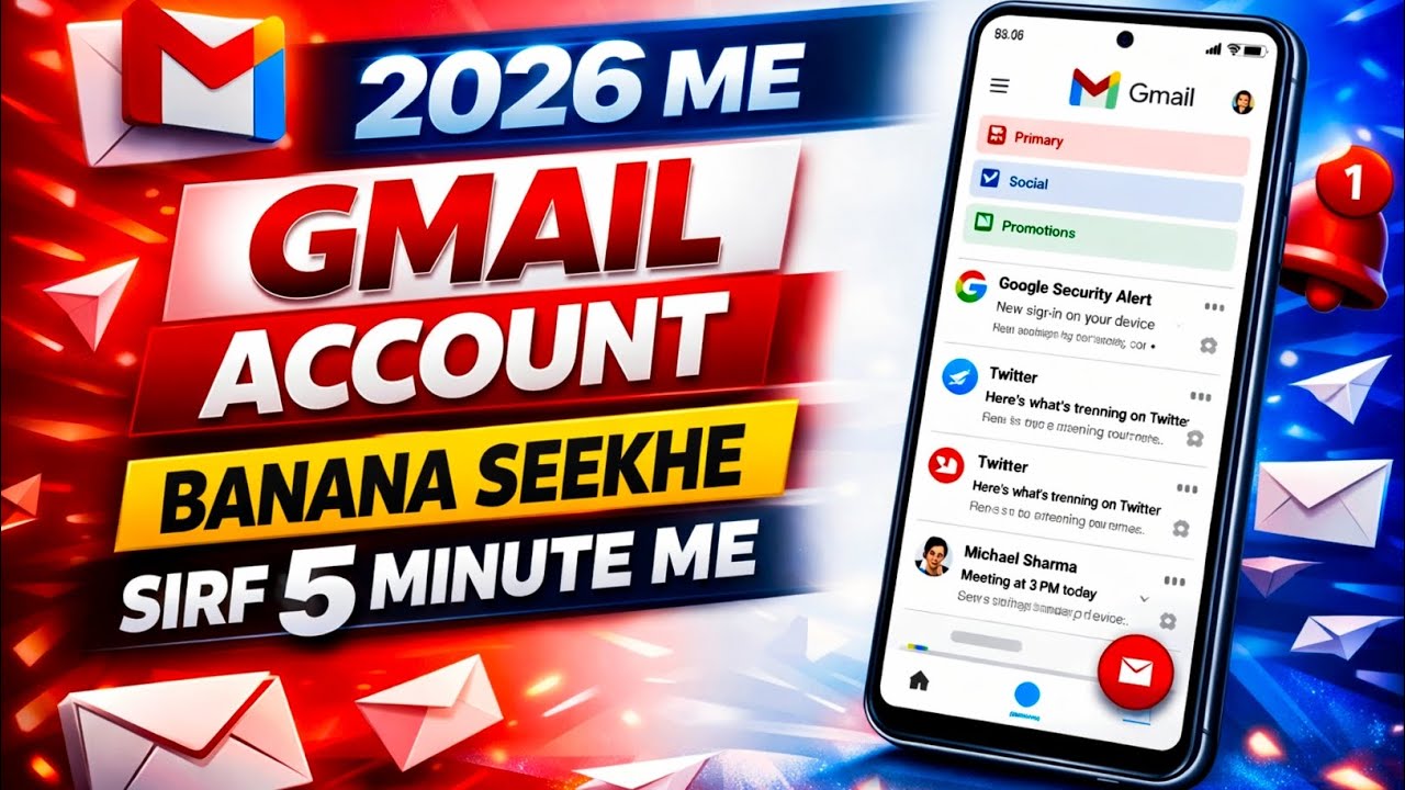 New Gmail Account Kaise Banaye | How To Create Gmail Account | Gmail Id Kaise Banaye | email id