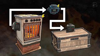 Автоматизация плавки ресурсов в ящик | Automation of smelting resources into storage | RUST