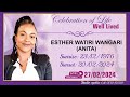 Celebrating the life of esther watiri wangari anita