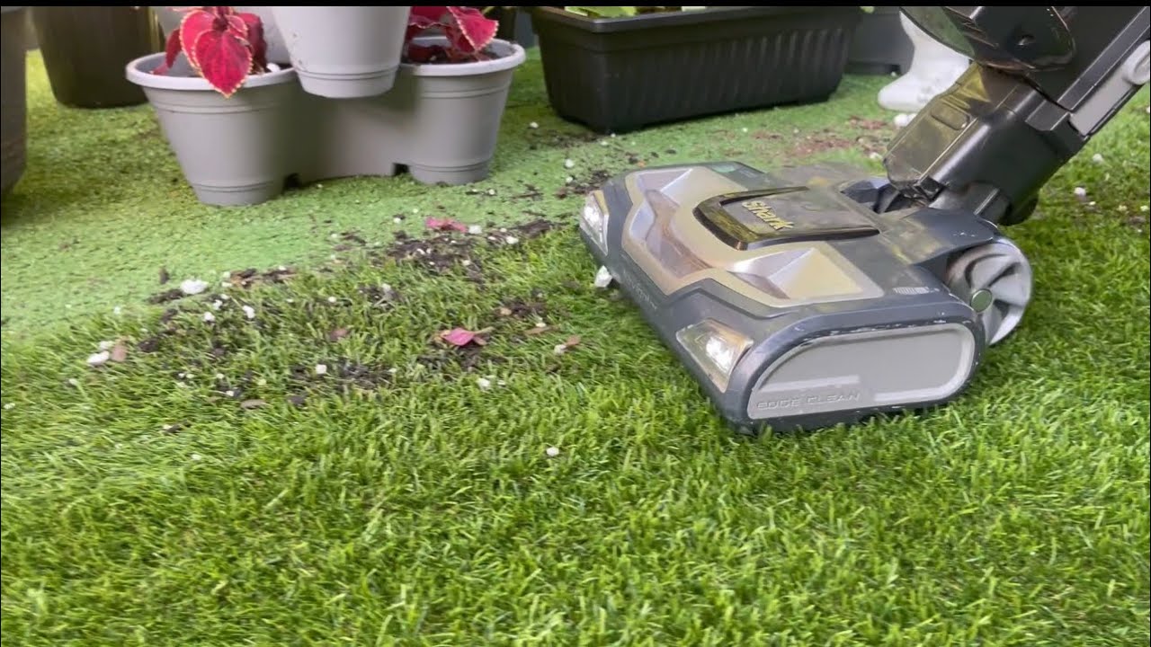 Shark Vacuum on Artificial Grass | Satisfying Crunchy ASMR Clean