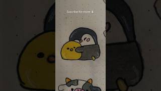 Cute things to draw when bored pt.42 🐧 #aesthetic #art #drawing #sketch #cute #simple#easy #tutorial