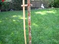 Totem pole walking stick Totem pole walking stick