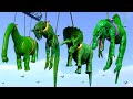 Green Dinosaur TRex vs Bloodlust Green Carnotaurus IRex  Dino Battle Royale Jurassic World Evolution