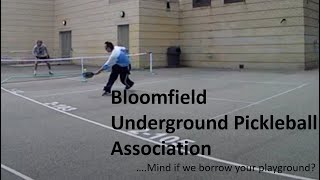 Bloomfield Underground Pickleball Association "skinny chalk" singles