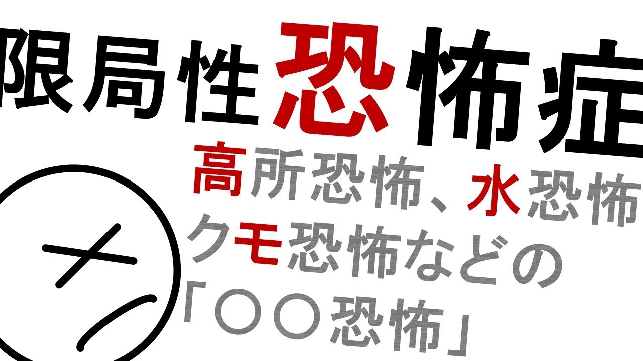 いわゆる「〇〇恐怖」限局性恐怖症［基本］精神科・精神医学のWeb講義