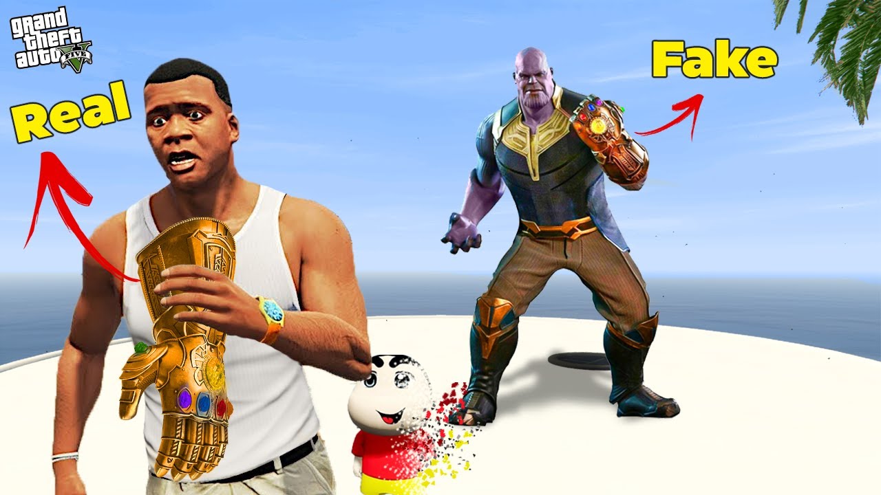 Franklin Robbing Thanos Hand in GTA 5 !