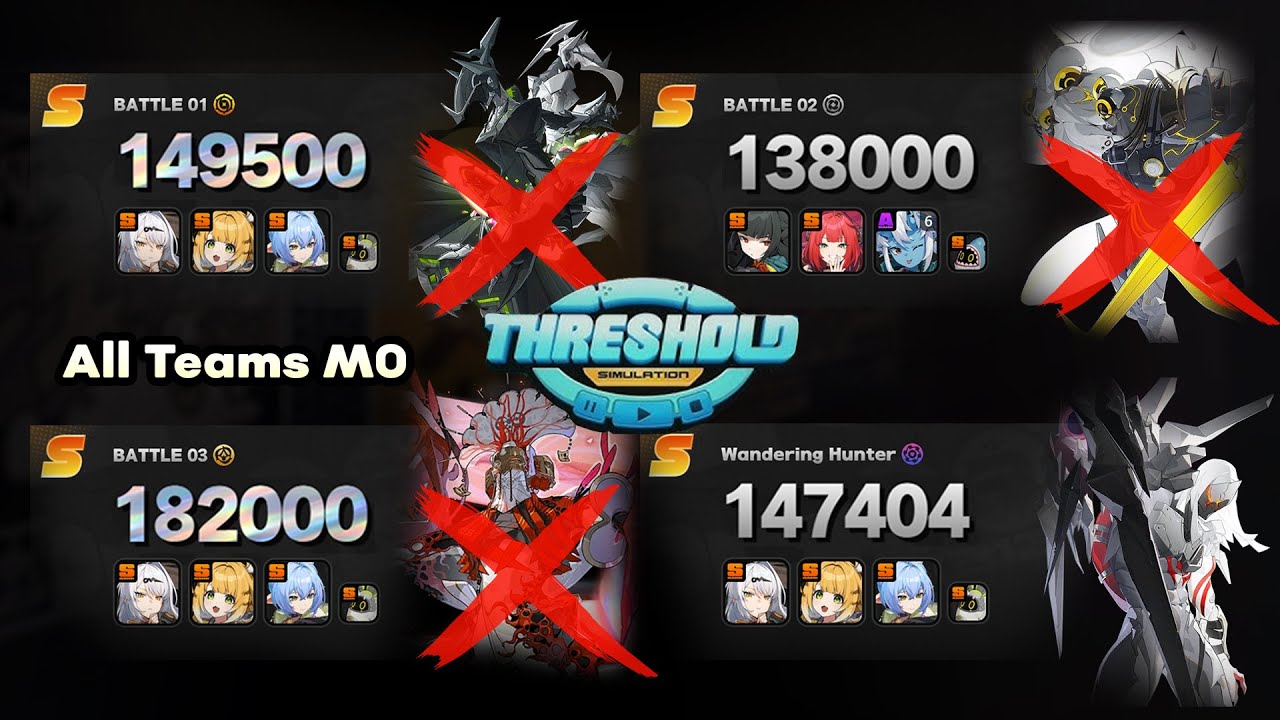 Threshold Simulation Hard 616K | M0 Teams 3Kills bosses | Final 1 | ZZZ ...