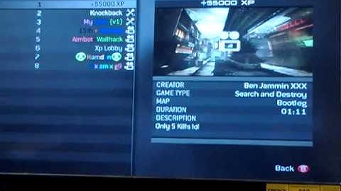 MW3 Knock-Back Vault Modz Xbox 360