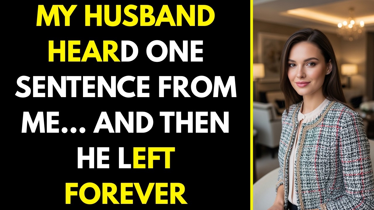 My Husband Heard One Sentence From Me… and Then He Left Forever