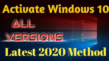 How To Activate Windows 10 For Free || Latest 2020 Method || All Version Activation || #Windows10