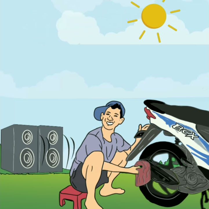 Story WA Nyuci Motor Beat