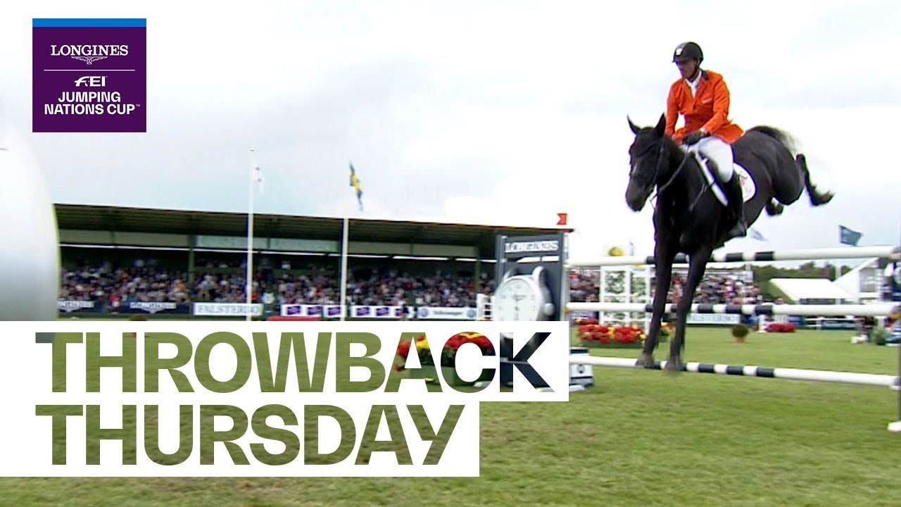 Jur Vrieling turns it up at the Jumping Nations Cup #ThrowbackThursday | FEI Jumping Nations Cup horseshoe bend