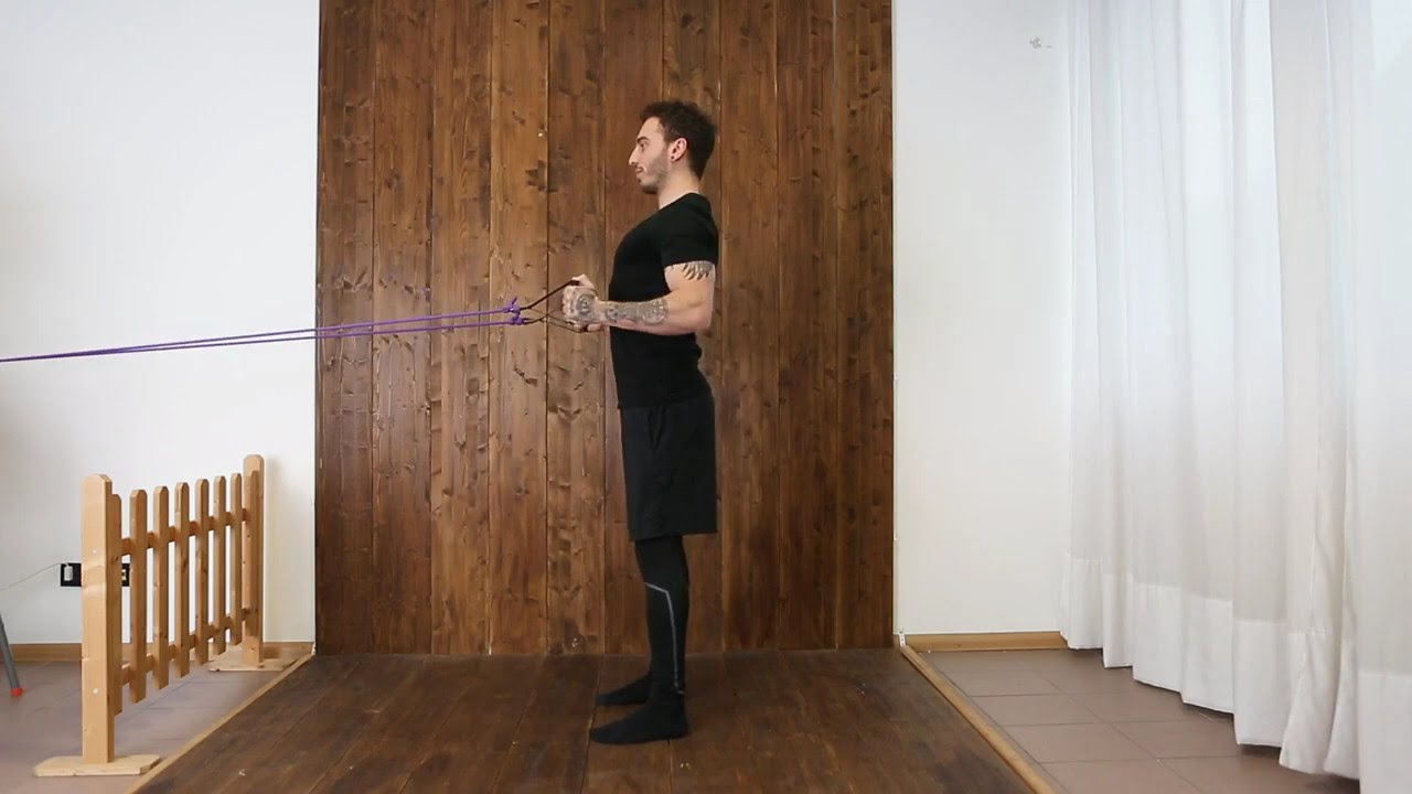 BACK ROWING ELASTIC BAND REMATORE CON BANDA ELASTICA YouTube