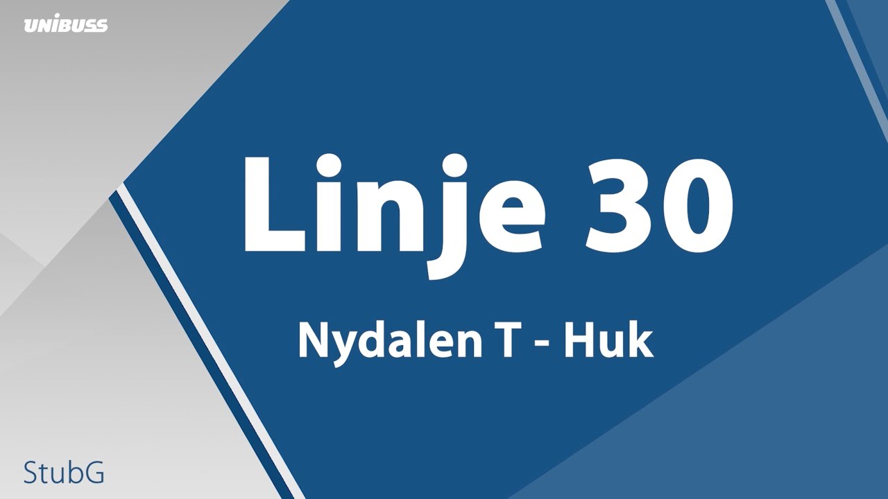 Linje 30 Nydalen T - Huk