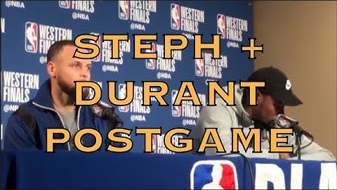 Entire STEPH CURRY & KEVIN DURANT interview from postgame at Oracle Arena, 2018 WCF G4