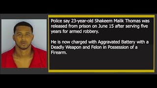 Released from prison in June Shakeem Malik Thomas arrested in DeFuniak Springs shooting - WCSO