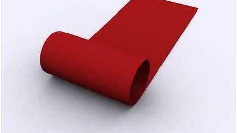 Rolling And Unrolling Carpet 3D Animation