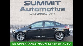 2014 FORD FOCUS SE APPEARANCE TUXEDO BLACK MOON WALK AROUND REVIEW SOLD! 20T14B www.SUMMITAUTO.com