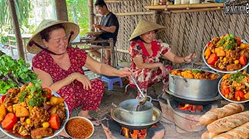 Sườn Bò Nấu Hon Hạt Sen, Cải Đỏ | Món Ngon Ngày Cưới Miền Quê || Wedding dishes