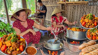Sườn Bò Nấu Hon Hạt Sen, Cải Đỏ | Món Ngon Ngày Cưới Miền Quê || Wedding dishes