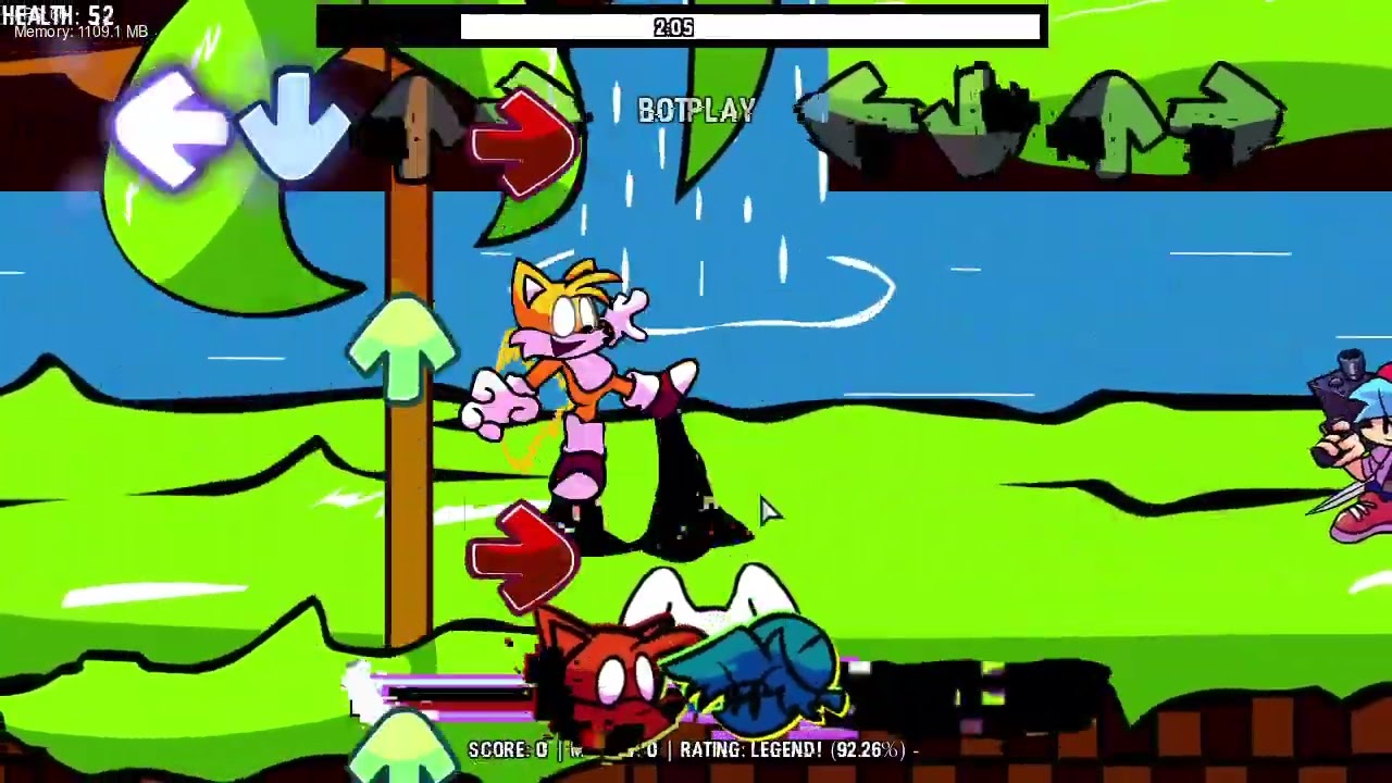 FNF Vs Glitched Legends pibby tails song