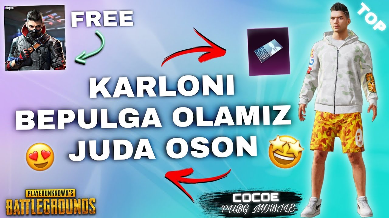 🤩 BEPULGA KARLO PERSANAJINI OLAMIZ // 🔥 BU JUDA OSON – PUBG MOBILE