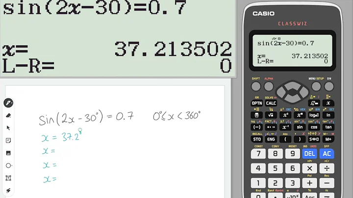 Classwiz How-To: Solving a Trigonometric Equation