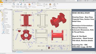 How to Create a Detailed Drawing in Autodesk Inventor | Step-by-Step Tutorial