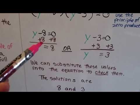 Algebra I #13.1c, Solving equations of ax²+bx+c=0