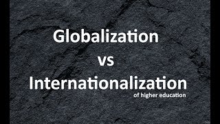 Globalization VS Internationalization