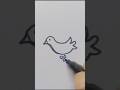how to draw a Bird @mahak .1212 #art #drawing #how #painting #birds #easy #egg birds #artwork#shrot