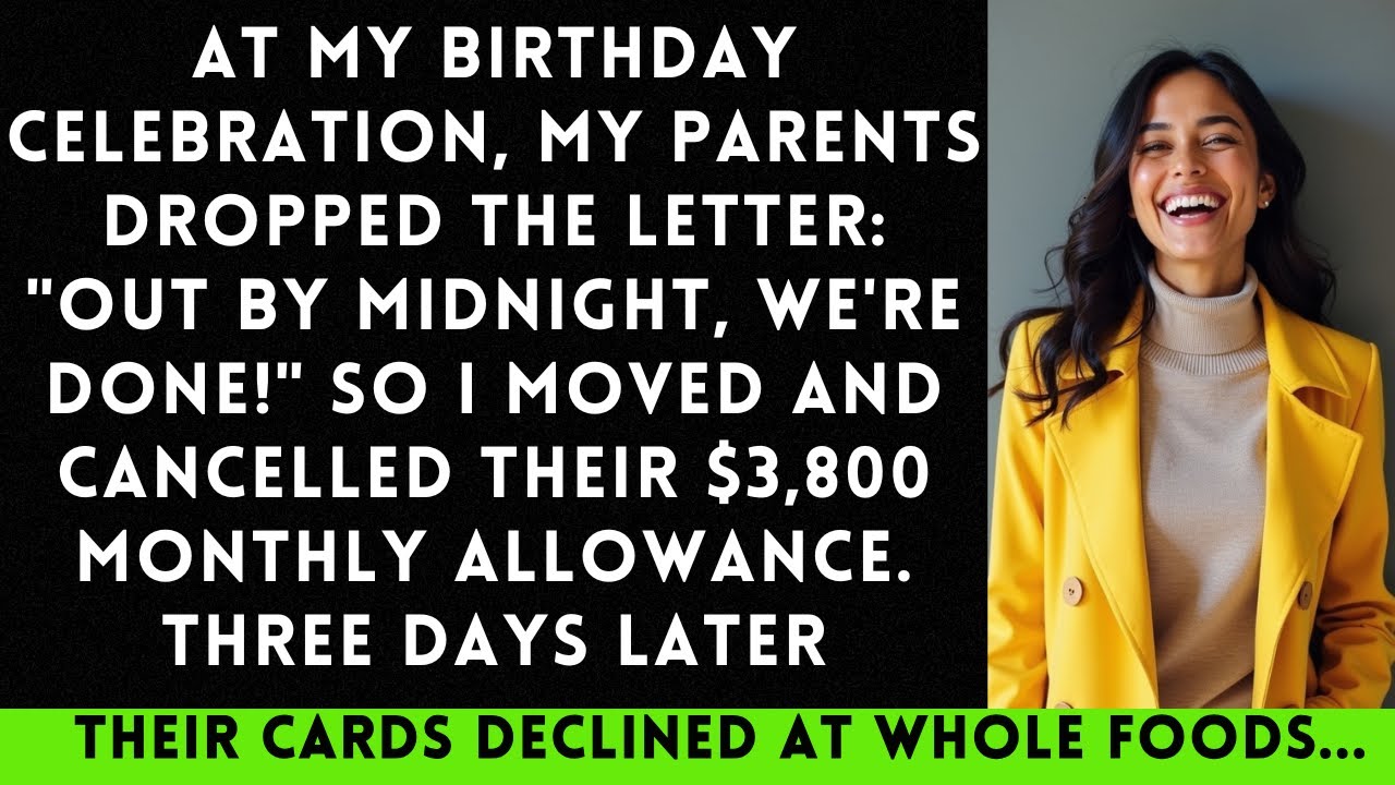 At My Birthday, My Parents Handed Me An Eviction Letter. So I Froze Their Credit Cards...