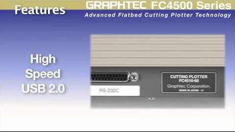Graphtec FC4500 Series Compact Flatbed Cutter w/Advanced Registration Mark Sensing System