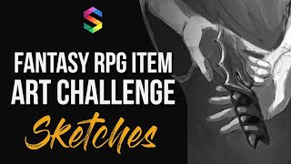 Art Challenge: Fantastical RPG Items SKETCH Review