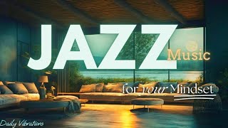 Relaxing Jazz Music | In a Cozy Living Room While Moon Gazing smoothjazz  dailyvibrations