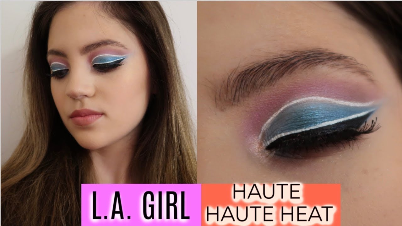 L.A. GIRL HAUTE HAUTE HEAT PALETTE | BLUE GRAPHIC LINER SUMMER EYE LOOK