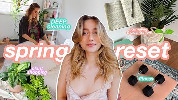 TOTAL SPRING RESET 🌷🌱🫧 » deep cleaning, decluttering, healthy routines, & self-care!