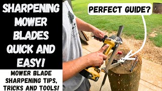 Sharpening Mower Blades Is EASY!