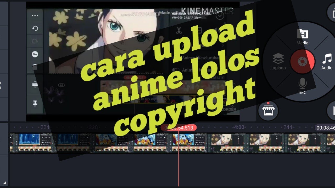 cara upload anime lolos copyright