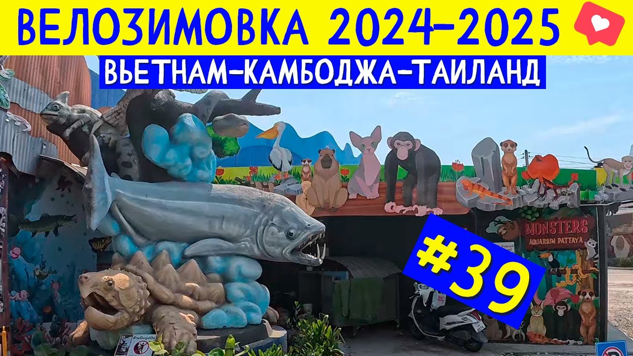 Monster Aquarium Pattaya 🐠 Что посмотреть в Паттайе. ВЕЛОЗИМОВКА - сезон 2, ч.39