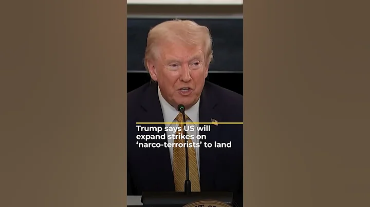 Trump says US will expand strikes on ‘narco-terrorists’ to land | AJ #shorts
