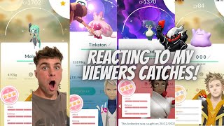 ✨INSANE SHUNDOS!!! Reacting To My Viewers Catches in Pokemon Go!✨ screenshot 3