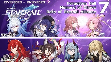 Memory of Chaos 7 - Full Stars - Jingliu + Argenti - Oath of Eternal Alliance