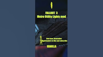 FO3 | MOD💾 - Metro Utility Lights addon 💾 #fo3  #mods  #fallout3  #modding