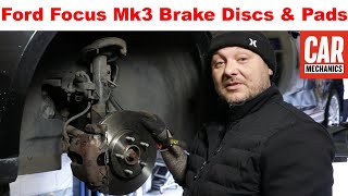 Ford Focus Mk3 Brake Disc & Pad Replacement DIY